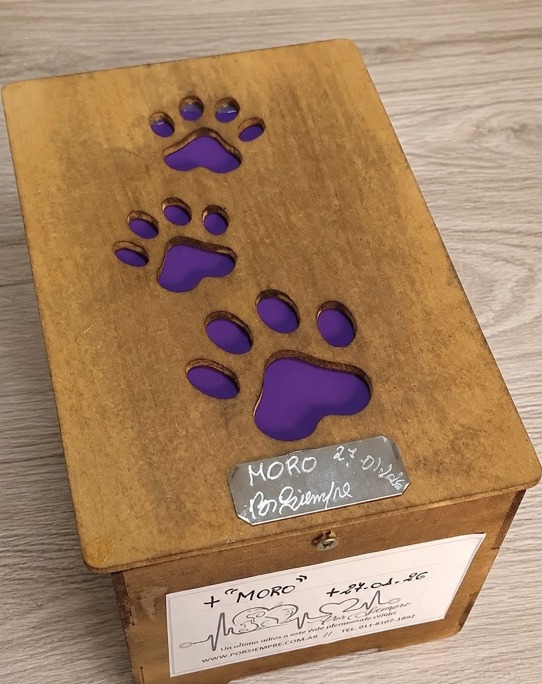 Urna personalizada artesanal